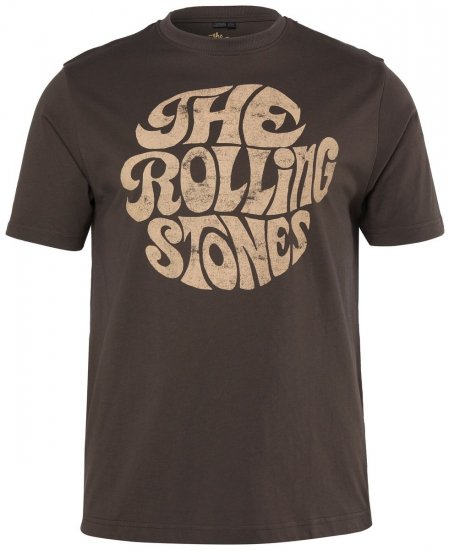 JP1880 851001 Rolling Stones Retro Logo Тениска Лешниково TALL - TALL T-shirts - Тениски за високи мъже
