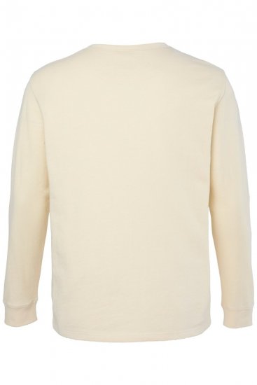 JP1880 851075 Тениска Хенли с дълъг ръкав Пясъчносиво TALL - TALL T-shirts - Тениски за високи мъже