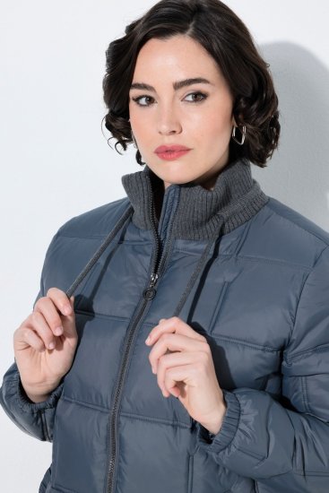 Ulla Popken 851791 Ватирано яке Тъмносиньо - Якета - Дамски якета голям размер