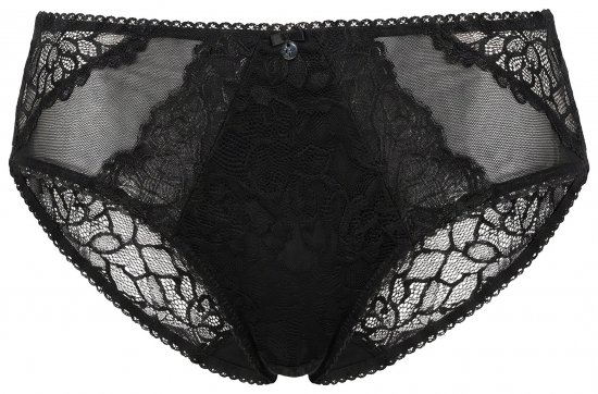 Ulla Popken 853040 Боксерки с дантела Черно - Бикини - 