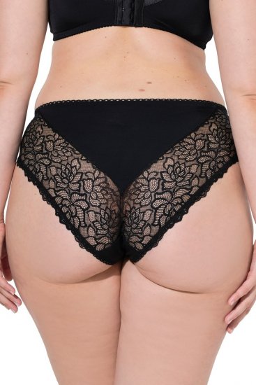 Ulla Popken 853040 Боксерки с дантела Черно - Бикини - 