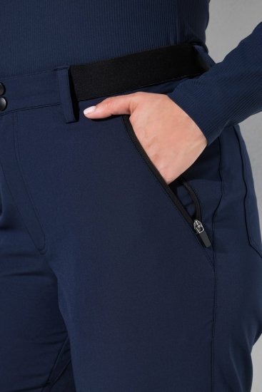 Ulla Popken 853530 Ултралек туристически панталон Тъмносиньо - Връхно облекло - 
