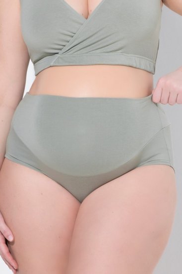 Ulla Popken 853611 Бикини за бременни Сивозелено - Бикини - 