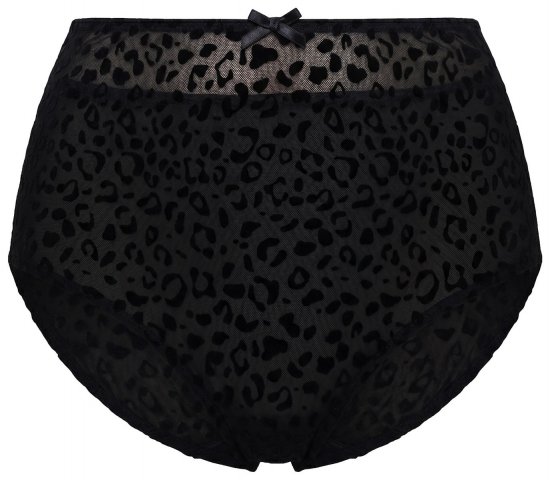 Ulla Popken 854551 Боксерки с животински принт Черно - Бикини - 
