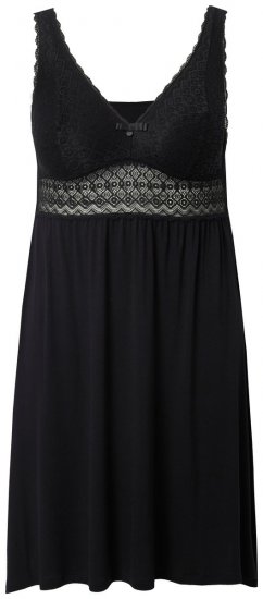 Ulla Popken 855428 Неглиже с дантела Черно - Нощници - 