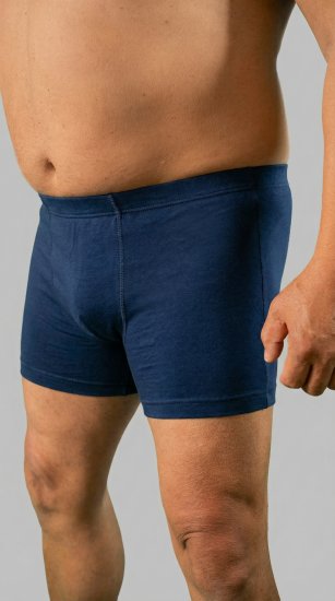 20 Nodi 978 Stretch Cotton Boxer with Internal Elastic Band Navy - Боксерки - мъжки боксерки големи размери