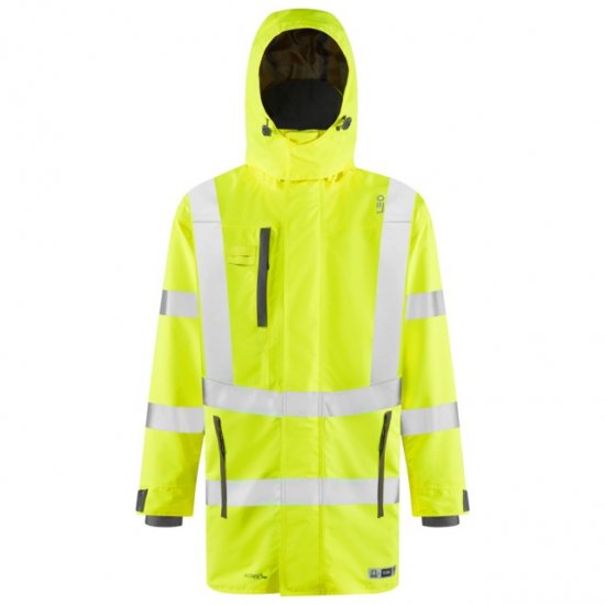 Leo Eastleigh Ecoviz 10K Performance Breathable Anorak Hi-Vis Yellow - Работно облекло - мъжки работно облекло големи размери
