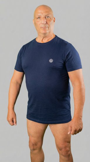 20 Nodi Mezzogiorno Sports T-Shirt Navy - Тениски - мъжки тениски големи размери