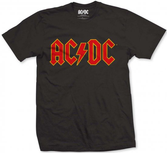 AC/DC Logo T-shirt Black - Тениски - мъжки тениски големи размери
