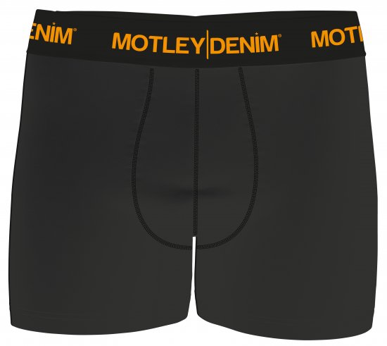 Motley Denim Amsterdam Boxershorts Charcoal 2-pack - Бельо & Бански шорти - Мъжко бельо големи размери