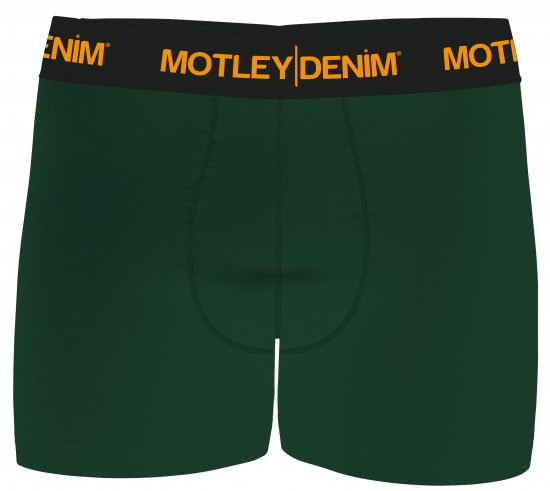 Motley Denim Amsterdam Boxershorts Racing Green 2-pack - Бельо & Бански шорти - Мъжко бельо големи размери