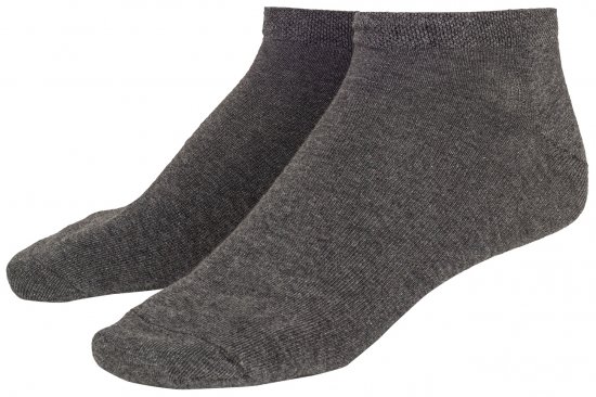 Adamo Anton sneaker-socks Charcoal 4-pack - Бельо & Бански шорти - Мъжко бельо големи размери