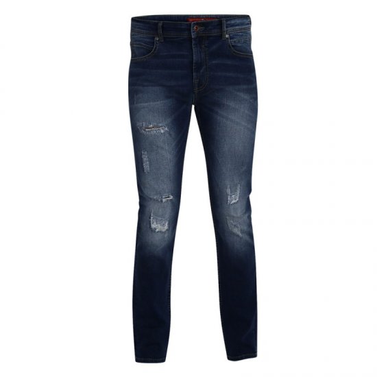 D555 Asher 1959 Stretch Jeans with rips - Дънки и панталони - мъжки Дънки и панталони големи размери