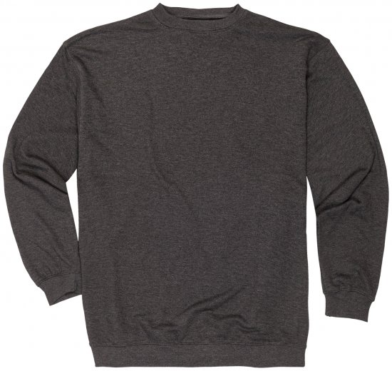Adamo Athen Crew neck Sweatshirt Charcoal - Суичъри & cуичъри с качулка - мъжки суичъри големи размери