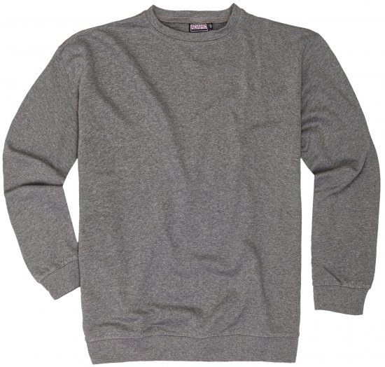 Adamo Athen Crew neck Sweatshirt Grey - Суичъри & cуичъри с качулка - мъжки суичъри големи размери