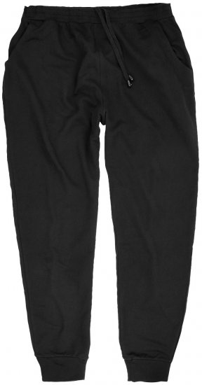 Adamo Athen Sweatpants with Cuffs Black - Спортни панталони & Kъси панталони - мъжки спортни панталони големи размери