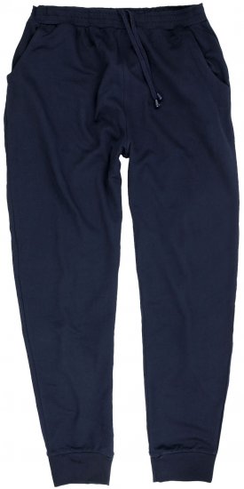 Adamo Athen Sweatpants with Cuffs Navy - Спортни панталони & Kъси панталони - мъжки спортни панталони големи размери