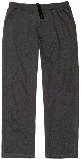 Adamo Athen Sweatpants with Open Hem Charcoal - Спортни панталони & Kъси панталони - мъжки спортни панталони големи размери