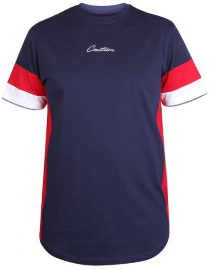 D555 Baker T-shirt Navy - Тениски - мъжки тениски големи размери