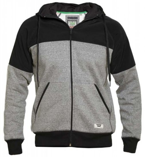 D555 Banbury Hoodie Black - Суичъри & cуичъри с качулка - мъжки суичъри големи размери
