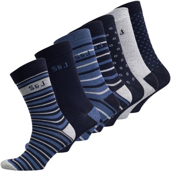 Smith & Jones Benji 7-pack Socks - Бельо & Бански шорти - Мъжко бельо големи размери