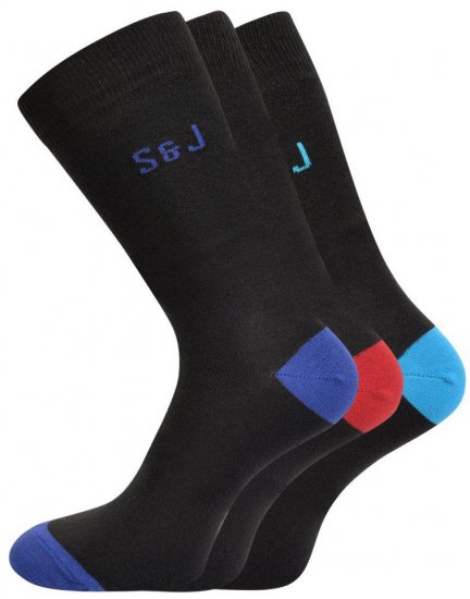 Smith & Jones Blear 3-pack Socks (46-49) - Бельо & Бански шорти - Мъжко бельо големи размери