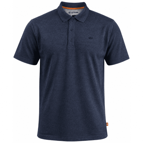 Motley Denim Bratislava Polo Dark Indigo - Поло тениски - мъжки тениски с яка големи размери