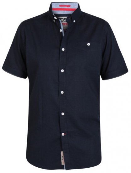 D555 Brixton Shirt Navy - Ризи - мъжки ризи големи размери