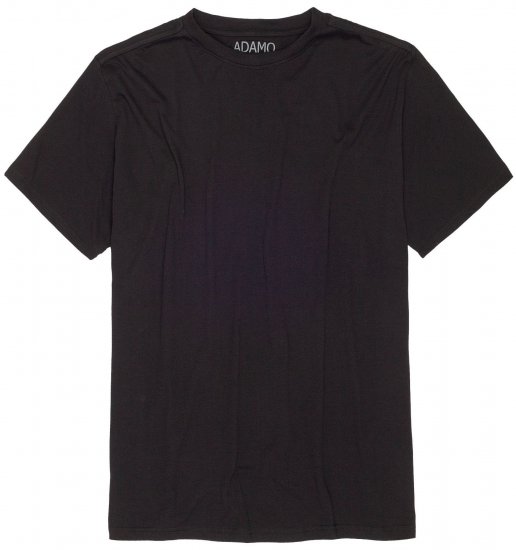 Adamo Bud Regular fit Heavy weight T-shirt Black - Тениски - мъжки тениски големи размери
