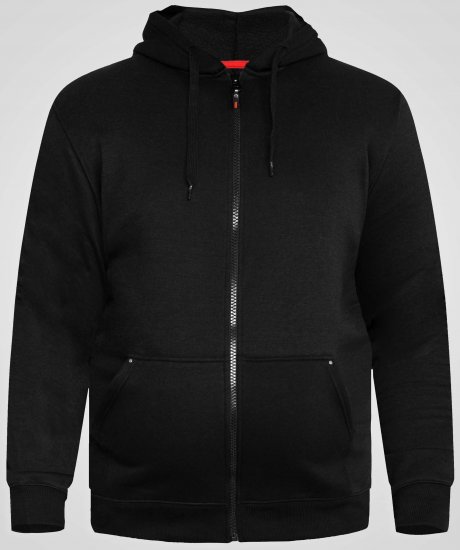 D555 Cantor Hoodie Black - Суичъри & cуичъри с качулка - мъжки суичъри големи размери