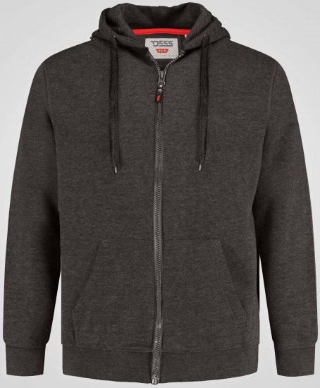 D555 Cantor Hoodie Grey - Суичъри & cуичъри с качулка - мъжки суичъри големи размери
