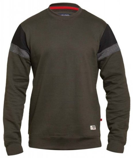 D555 Clermont Sweatshirt Khaki - Суичъри & cуичъри с качулка - мъжки суичъри големи размери