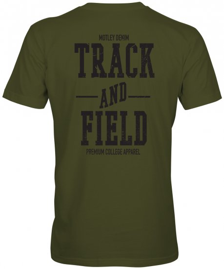 Motley Denim Coventry T-shirt Dark Khaki - Тениски - мъжки тениски големи размери