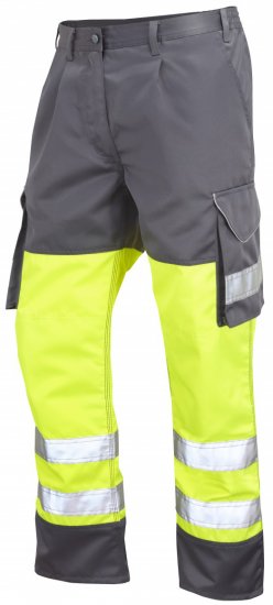 Leo Bideford Cargo Pants Hi-Vis Yellow/Grey - Работно облекло - мъжки работно облекло големи размери
