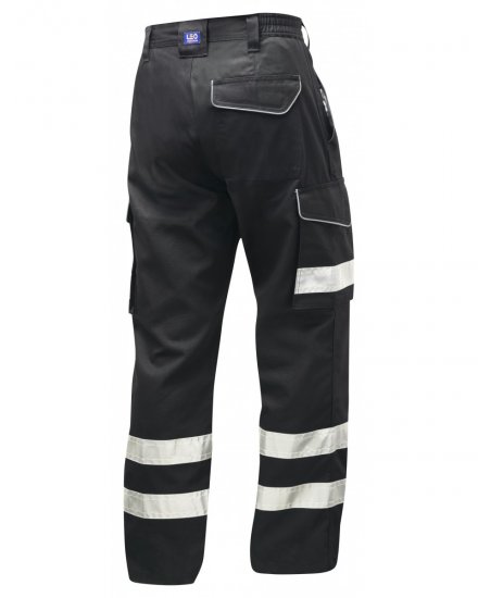 Leo Ilfracombe Cargo Pants Black - Работно облекло - мъжки работно облекло големи размери