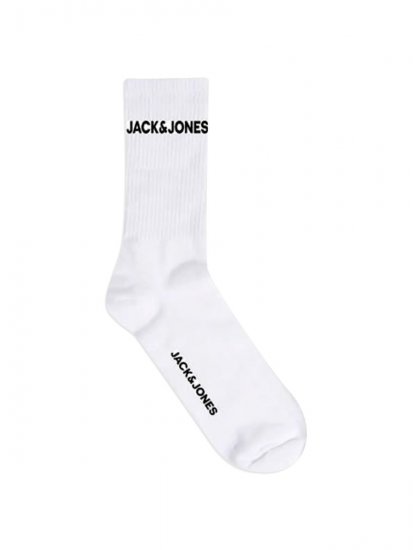 Jack & Jones Basic Logo Тенис чорапи Бял 5-pack - Бельо & Бански шорти - Мъжко бельо големи размери