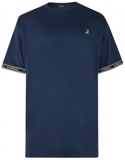 Kangol Descend T-shirt Navy - Тениски - мъжки тениски големи размери