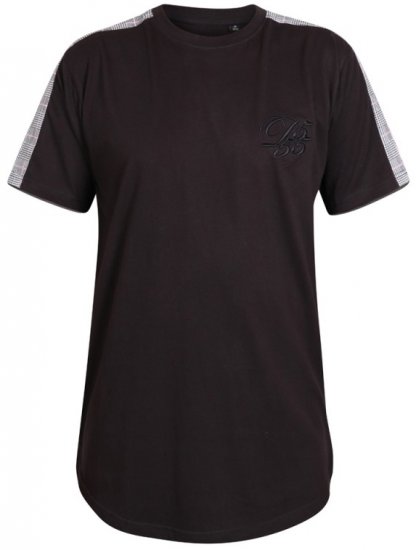 D555 Diaz T-shirt Black - Тениски - мъжки тениски големи размери