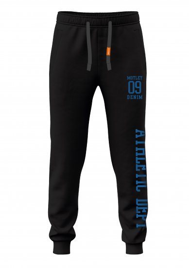 Motley Denim Dublin Sweatpants Black - Спортни панталони & Kъси панталони - мъжки спортни панталони големи размери