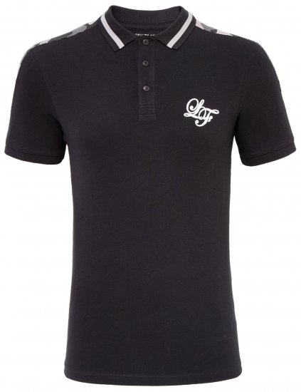 Loyalty & Faith Element Polo Black - Поло тениски - мъжки тениски с яка големи размери