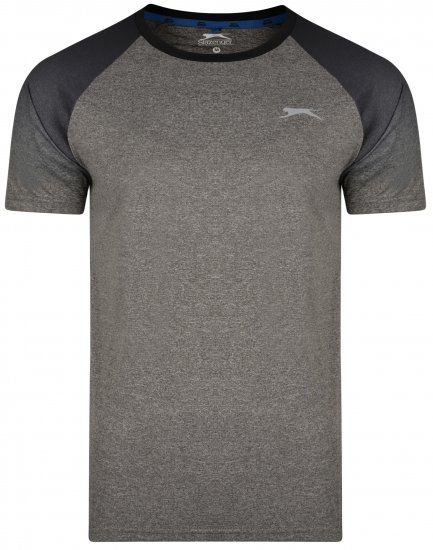 Slazenger Eli T-shirt Charcoal - Тениски - мъжки тениски големи размери