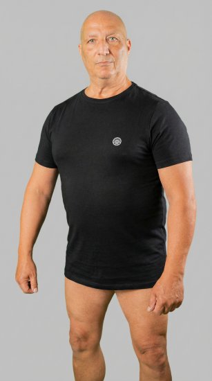 20 Nodi Mezzogiorno Sports T-Shirt Black - Тениски - мъжки тениски големи размери