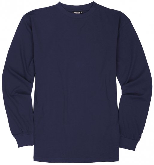 Adamo Floyd Comfort fit Long sleeve T-shirt Navy - Тениски - мъжки тениски големи размери