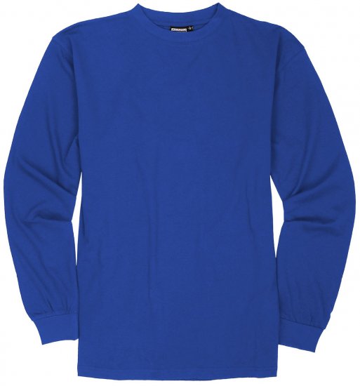 Adamo Floyd Comfort fit Long sleeve T-shirt Royal Blue - Тениски - мъжки тениски големи размери