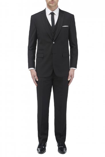 Skopes Madrid Waistcoat Black - Костюми - мъжки костюми големи размери