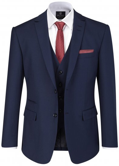 Skopes Kennedy Suit jacket Royal Blue - Костюми - мъжки костюми големи размери
