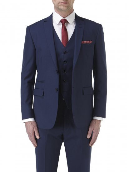 Skopes Kennedy Suit jacket Royal Blue - Костюми - мъжки костюми големи размери