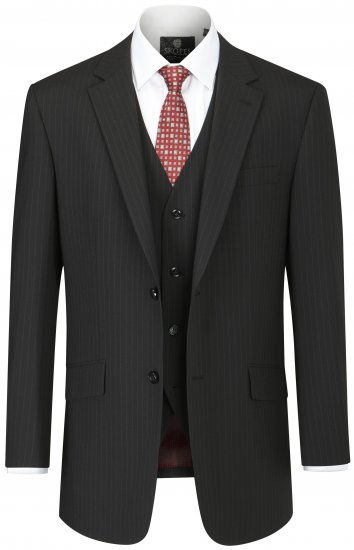 Skopes Darwin Suit jacket Black stripe - Костюми - мъжки костюми големи размери