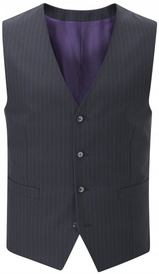 Skopes Darwin Waistcoat Black stripe - Костюми - мъжки костюми големи размери