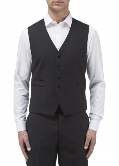Skopes Madrid Waistcoat Black - Костюми - мъжки костюми големи размери